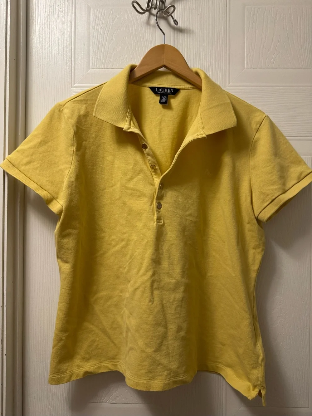 Lauren Ralph Lauren Bright Yellow Crew Neck Tee